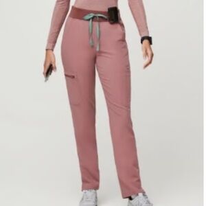 Figs High Waisted Yola 2.0 Scrub Pants in Mineral Mauve